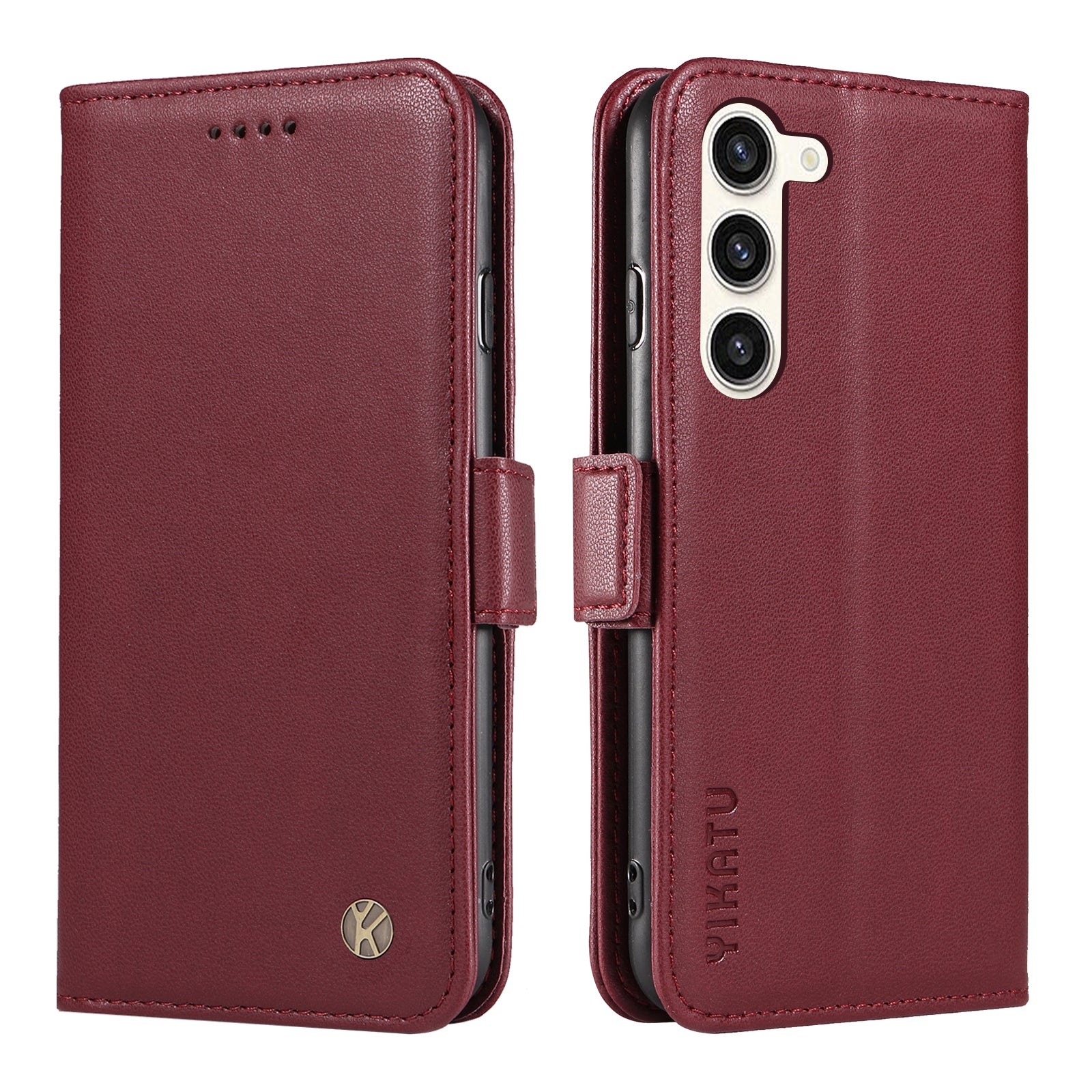 YIKATU YK-003 PU kožený flipový kryt pro Samsung Galaxy S23 peněženkové pouzdro na telefon se stojánkem YIKATU YK-003 PU kožený flipový kryt pro Samsung Galaxy S23 peněženkové pouzdro na telefon se stojánkem